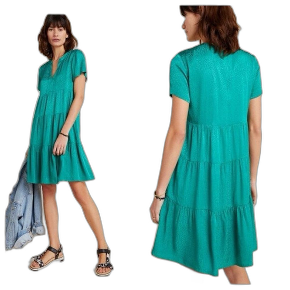 MAEVE  Green Tunic Dress by Anthropologie, Size XS